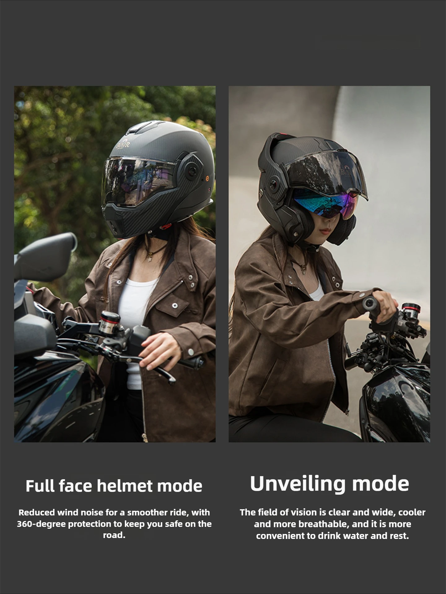 2025 New BR Advant Flip Up Motorcycle Helmet ECE DOT Certification Double Lens Helmet Cascos Para Moto Men Capacete Casco Moto