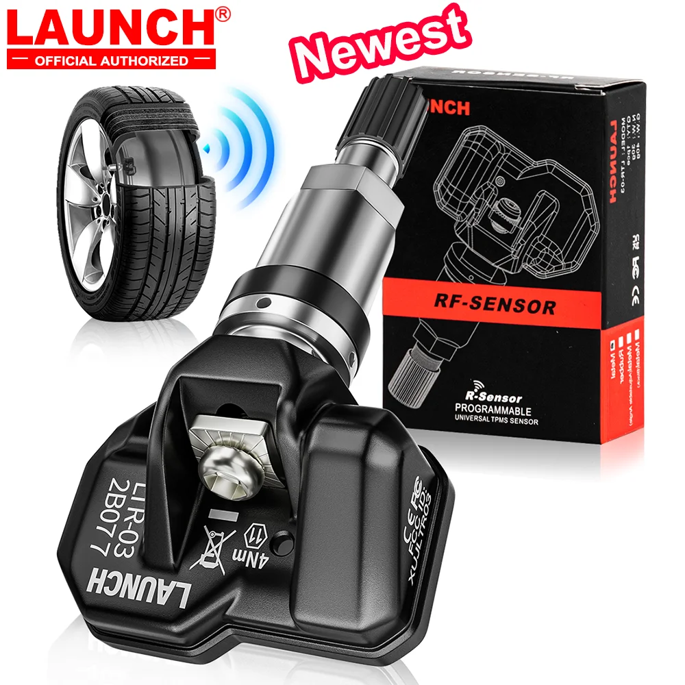 

LAUNCH RF-SENSOR TPMS Sensor 315MHz 433MHz Programmable 2 In 1 universal Tire Pressure Monitoring Sensor Programming