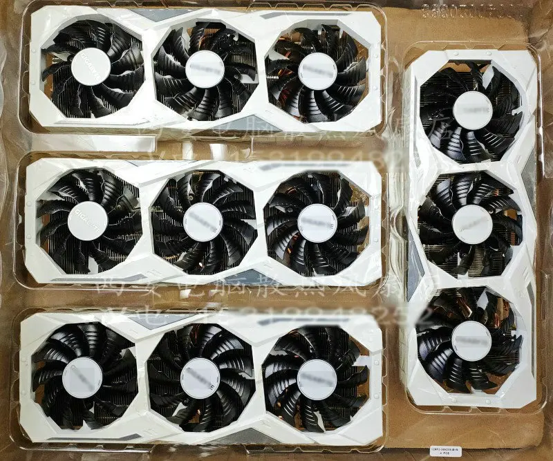 Nieuwe Radiator Koeler voor Gigabyte RTX 2080 RTX 2070 SUPER GAMING OC Videokaart wit
