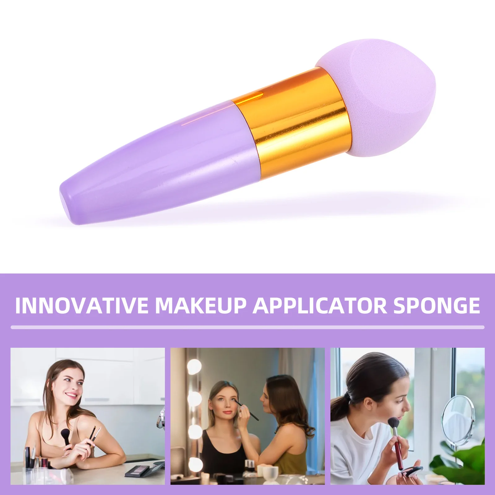 3 قطع من أدوات المزج ومستحضرات التجميل وأدوات المكياج وقلم الأساس وإسفنجة الوجه