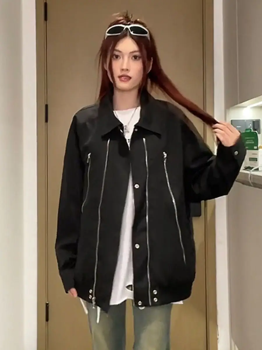 

Куртки-бомберы Женская куртка Уличная одежда Осенний вельвет Регулируемая бейсбольная форма в британском стиле с цветными блоками Cleanfit со вставками