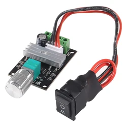 DC 6V 12V 24V 28V 3A PWM Motor Speed Controller Adjustable Speed DC Motor Driver Forward Reverse Switch