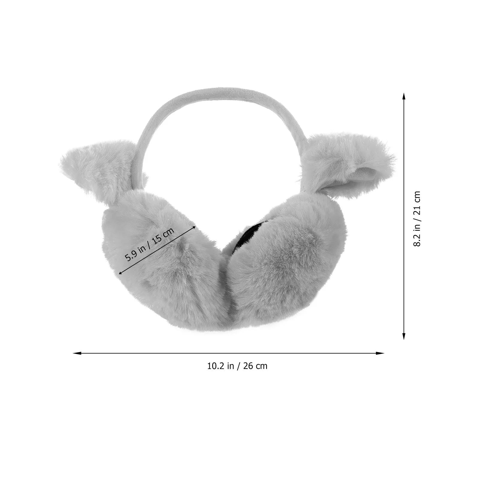 Cat Ears Earmuff Cute Foldable Warm Winter Wear Portable Lightweight Folding Warm Earmuff Headband for Women Outdoor