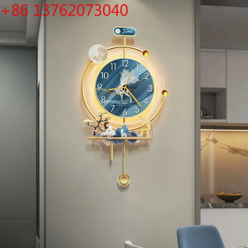 

Xenomorph Aesthetic Clock Wall Aesthetic European Interior Living Room Mechanism Luxury Creative Wanduhr Ornaments Home Decor