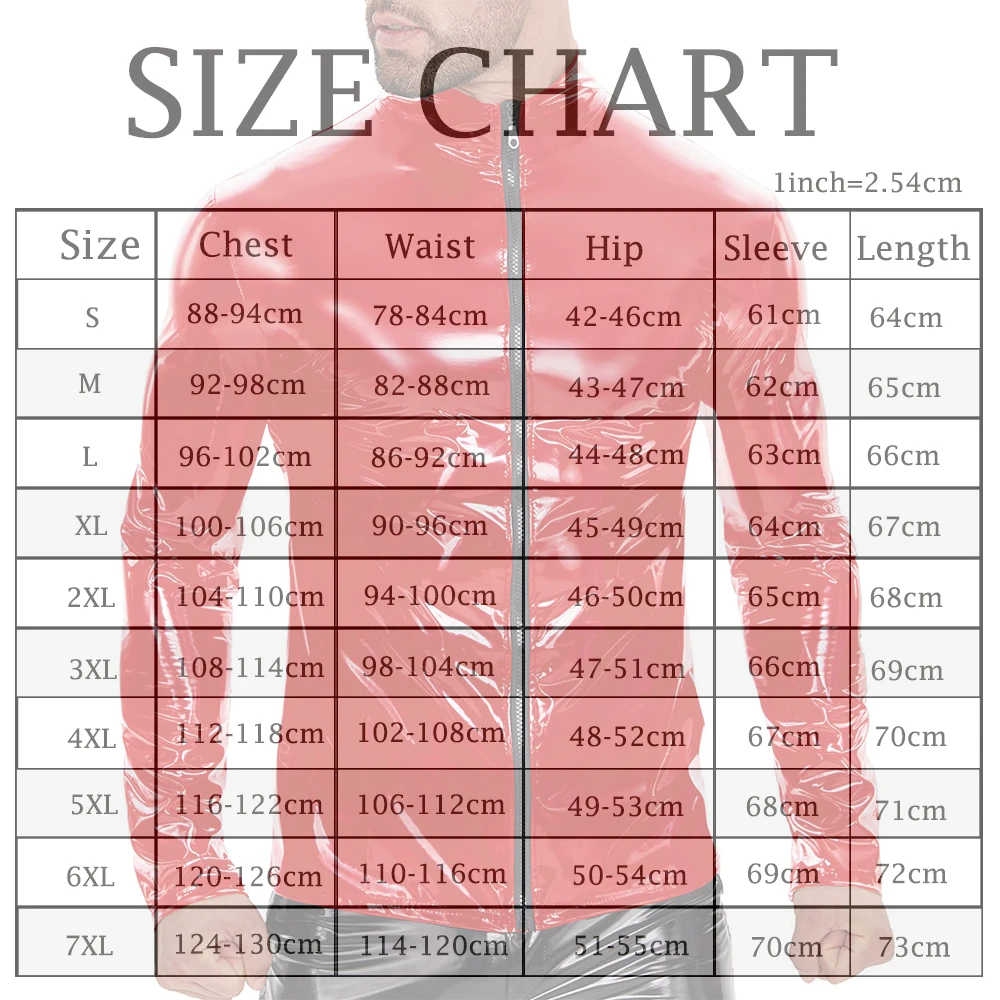 

Мужская куртка на молнии, рубашки с мокрым эффектом, блестящие кожаные топы из ПВХ, футболки с длинными рукавами, сексуальная латексная тонкая блузка, пальто, танцевальная вечеринка, клубная одежда