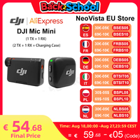 DJI Mic Mini (2 TX + 1 RX + Charging Case) /1 TX + 1 RX Wireless Microphone with Intelligent Noise Cancelling High-Quality Audio