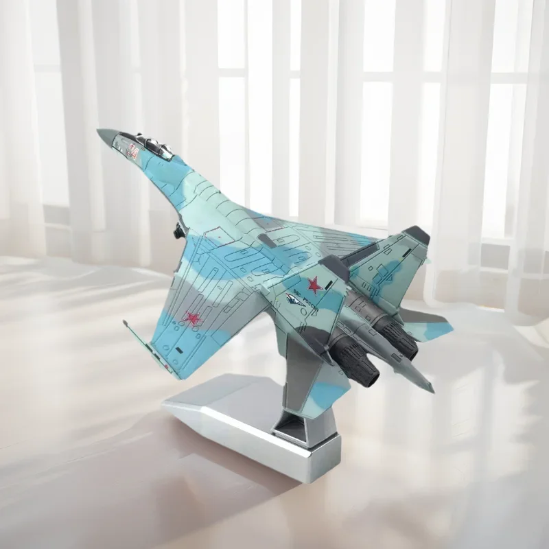 

1/100 scale Russian Su-35 Super Side View SU-35 fighter jet simulation alloy military model aircraft finished piece display item