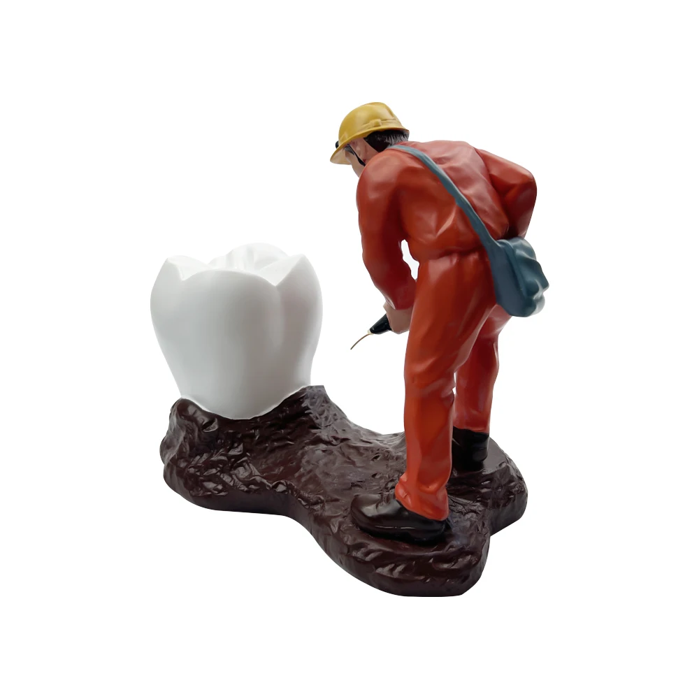 Fix Tooth Dental Figurines Ornament Dentist Souvenir Clinic Office Desktop Sculpture Artcrafts Decoration Accessories