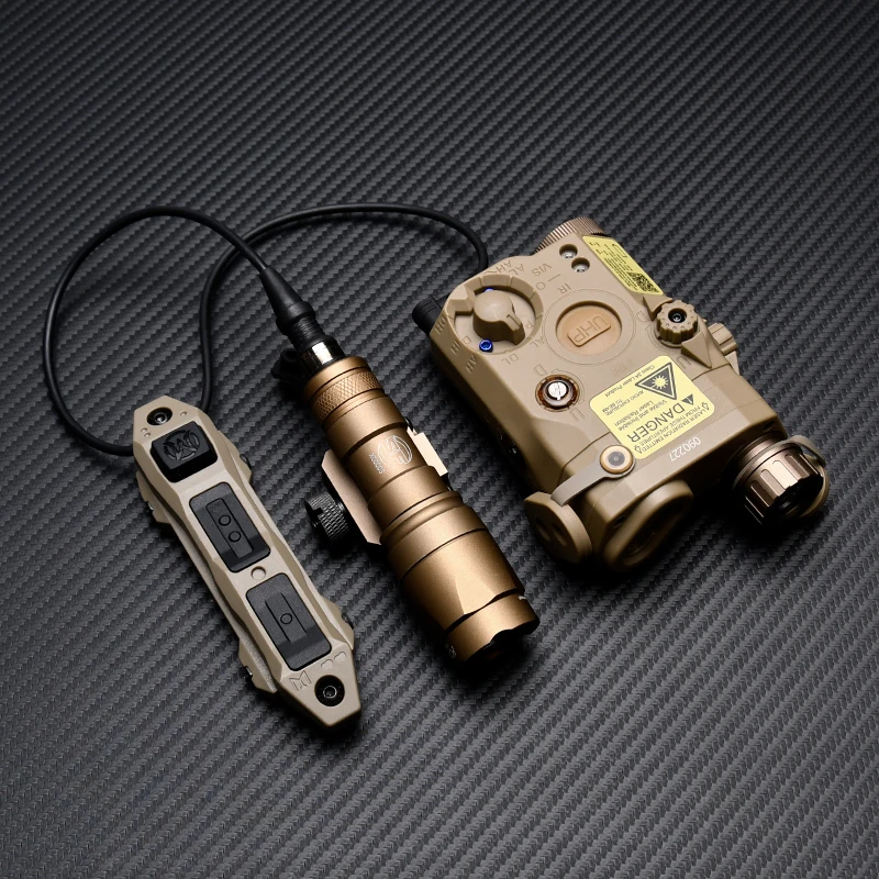WADSN PEQ-15 Illuminator Box M600C Triple Control Rat Tail Tactical Light for Airsoft Hunting Outdoor Gear Accessories