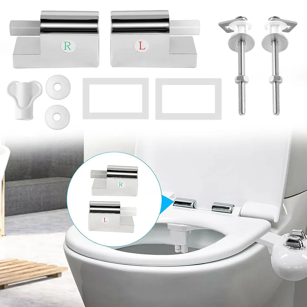 

1 комплект, сменный комплект шарниров для сиденья унитаза с мягким закрытием для установки фиксированного сиденья для унитаза, петли для унитаза, аксессуары для ванной комнаты