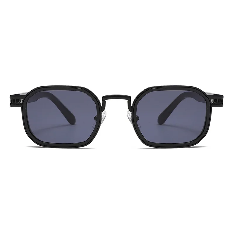 Retro Polygon Metal Sunglasses Men Women Fashion Geometric Square Frame UV400 Protection Luxury Vintage Trendy Sun Glasses 3588