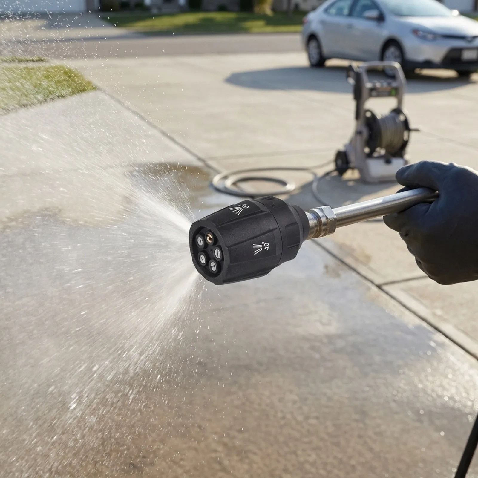 Brand New Nozzle Pressure Washer Pressure Washer Accessories 0/15/25/40/65 Degrees 1/4in Quick Connector  Brand