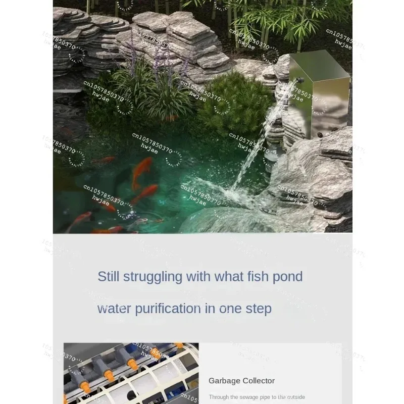 Gold Seller Stainless Steel Pond Filter Rotating Drum Micro Filter Water Circulation System Carp Pond Filtration 1