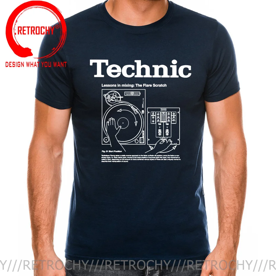 Vintage Hot Online Shirt Deejay Beats T Shirt Men Funny Technic Music T-Shirt DJ Rock Music Tee Shirt Rock Roll tshirt Camisetas