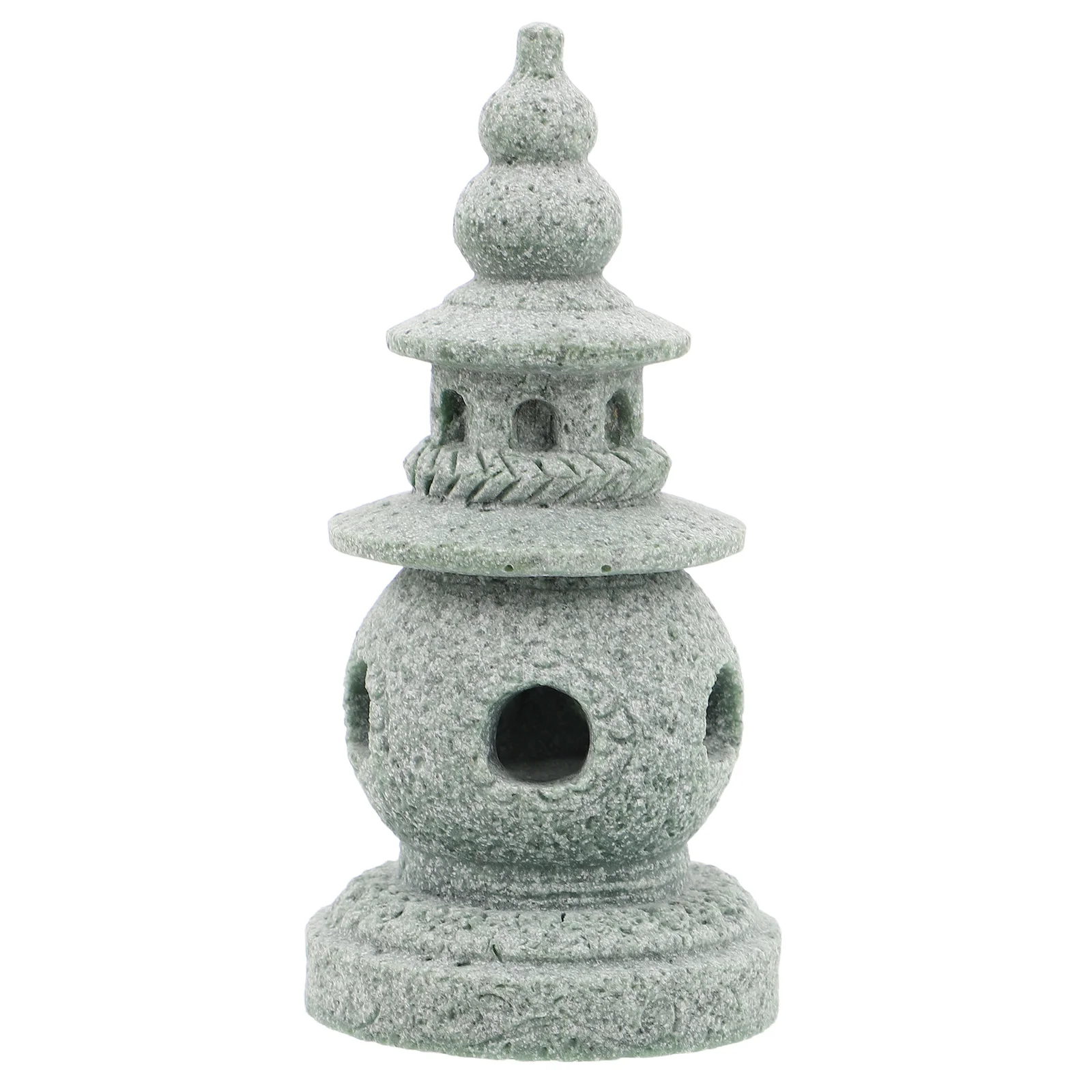 

Elegant Sandstone Pagoda Statue Asian Aquarium Decor Miniature Ornament Fish Tank Bonsai Micro Landscape Cultural