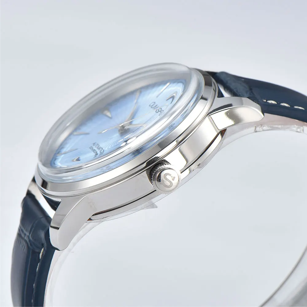 40.5 mm Retro Watch NH35 Automatic Mechanical Movement High-Strength Mineral Glass Watch Crystal Classic Business Custom Watch