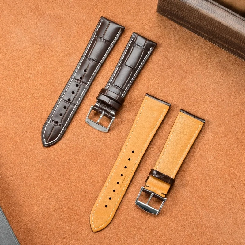Universal Leather Frosted Bottom Watch Strap For Men Women Tissot Longines watchband 13mm 14mm 15mm 18mm 19mm 20mm 21mm 22mm