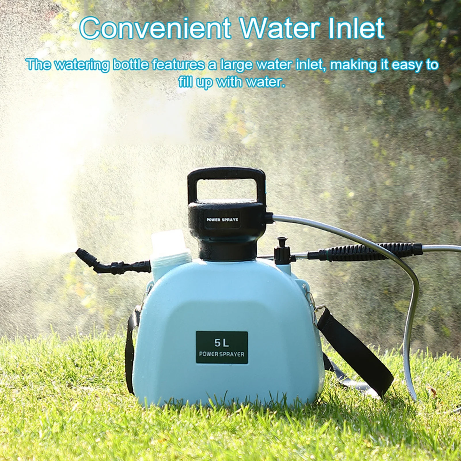 USB Rechargeable Shouldered Sprinkler Handheld Electric Sprayer Agriculture Tools Multifunctional Garden Plants Sprayer