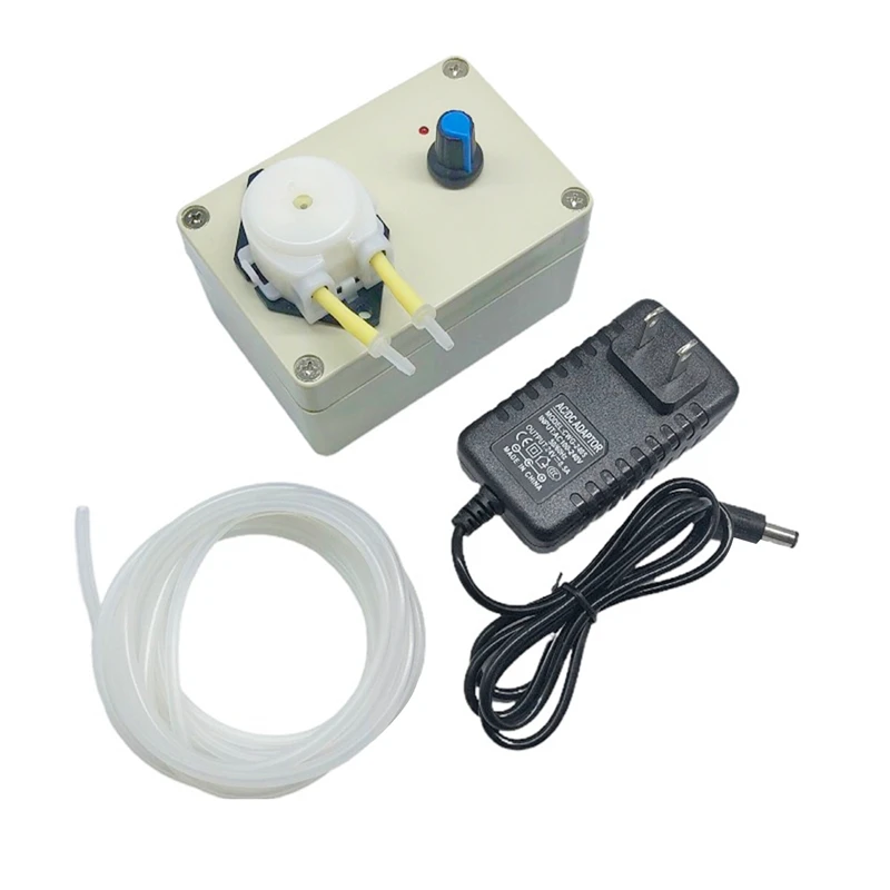 Adjustable Speed Peristaltic Pump Titration Pump Metering Pump Micro-Type Pump 12V/24V US Plug