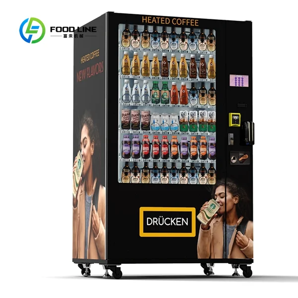 Special Smart Vending Equipment Custom Water Snack Drink Combo Device Integrated QR NFC Mobile Contactless Payment Module