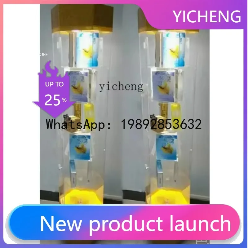 rotating  cosmetics glass display case gifts jewelry figure sample display rack  room decoration accessories