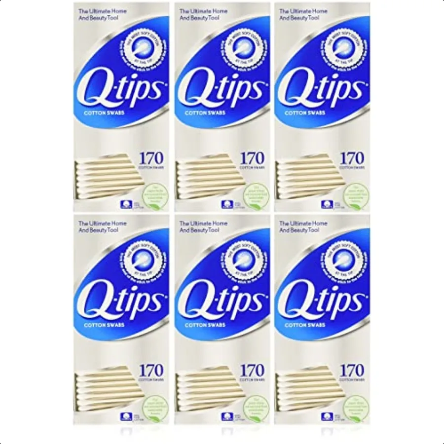 مسحات قطنية من كيو تيبس 170 عدد 6 عبوات