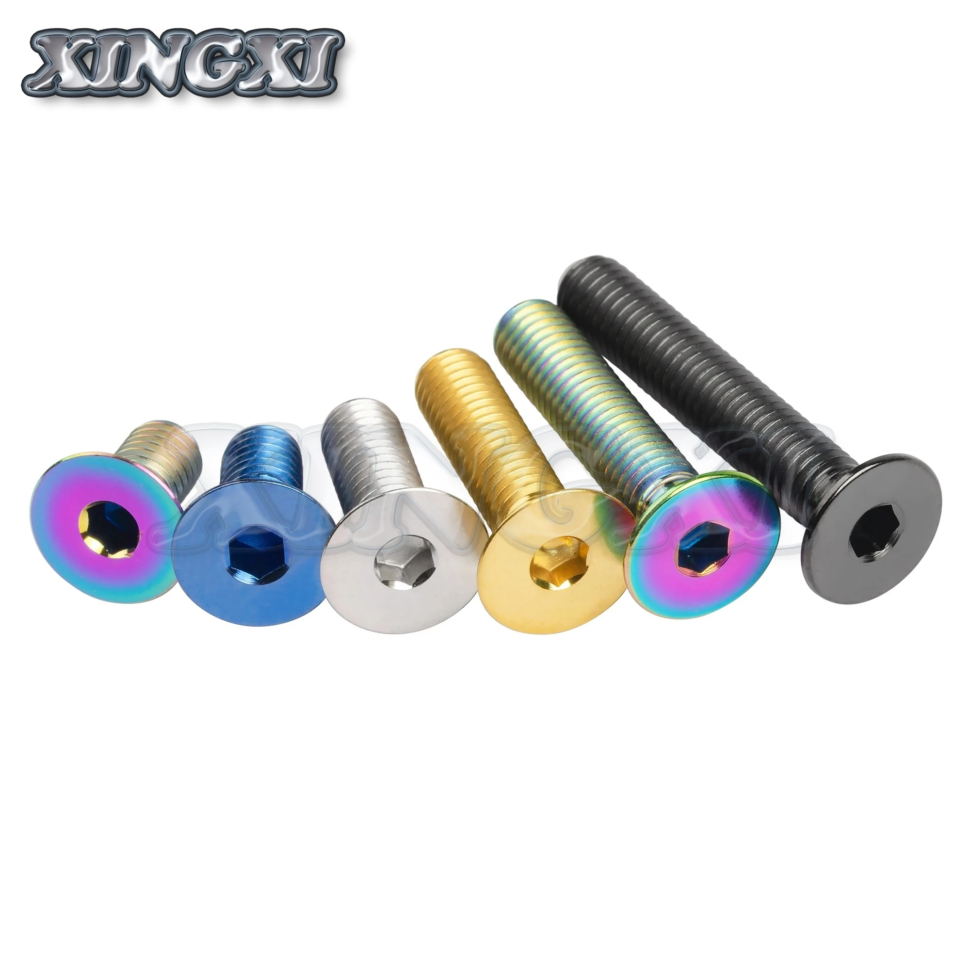 Xingxi Titanium Ti M5x10 12 15 20 25 30mm Allen Key Flat Countersunk Head Screw Bolt