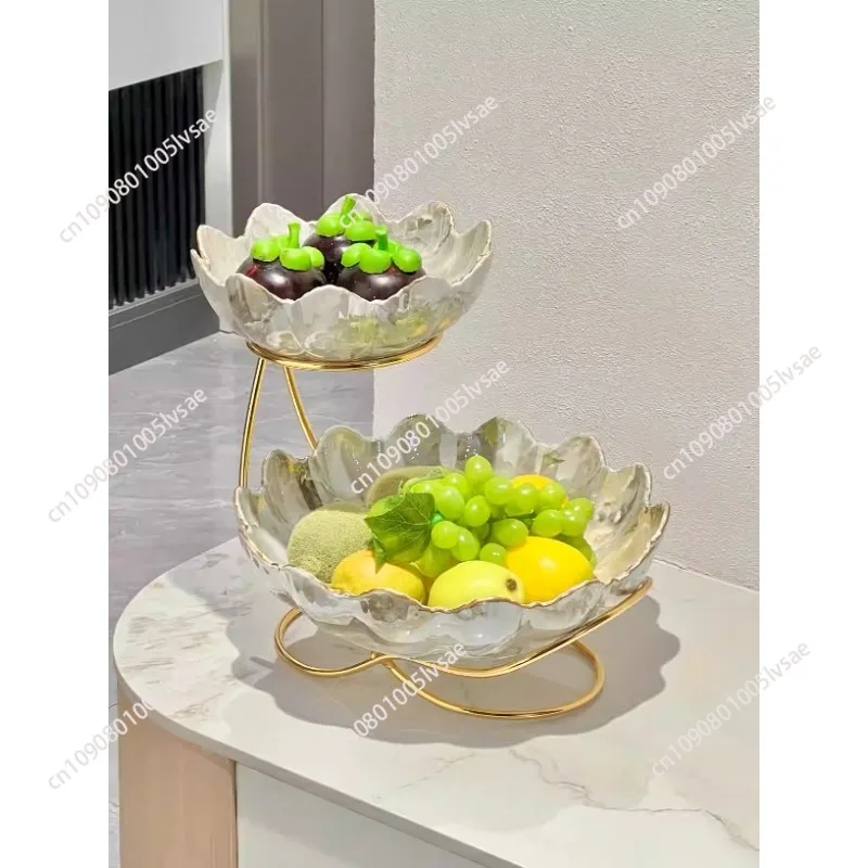 European fruit plate multi-layer afternoon tea snack rack candy plate snack dessert plate