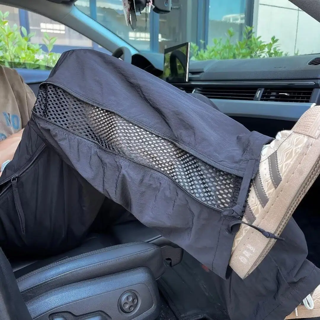 กางเกงลำลองสำหรับกิจกรรมกลางแจ้ง แห้งเร็ว ระบายอากาศได้ดี มีซิป เหมาะสำหรับฤดูร้อน ทรงขาตรง สไตล์ลำลอง ผลิตจากเส้นใยโพลีเอสเตอร์