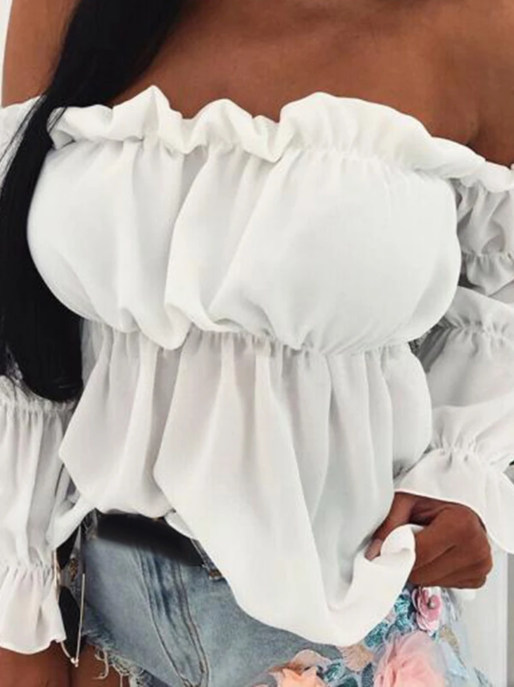 Street Sle Slim Fit Long Sve irt Women Sexy Ne Waist All Match irt Autumn Faion Ladies Premium Clothing