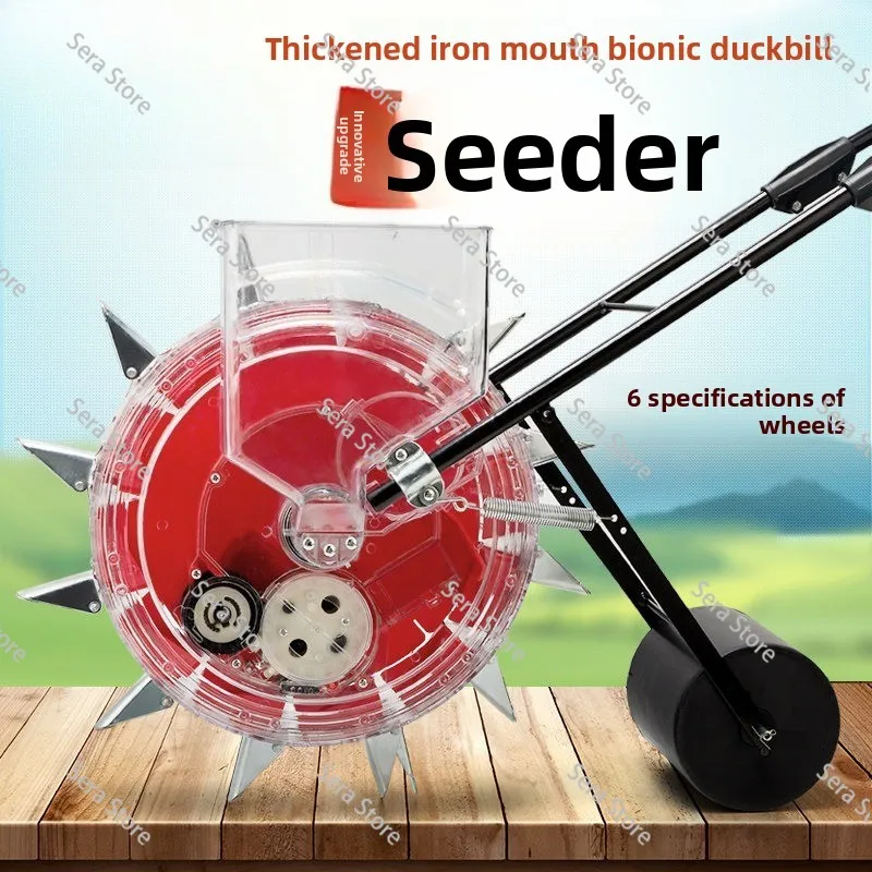 Plant Seed Disseminatos Hand-push Cotton Soybean Peanut and Corn Hand-propelled Seeder Roller Rotary Seeder Precision Planter