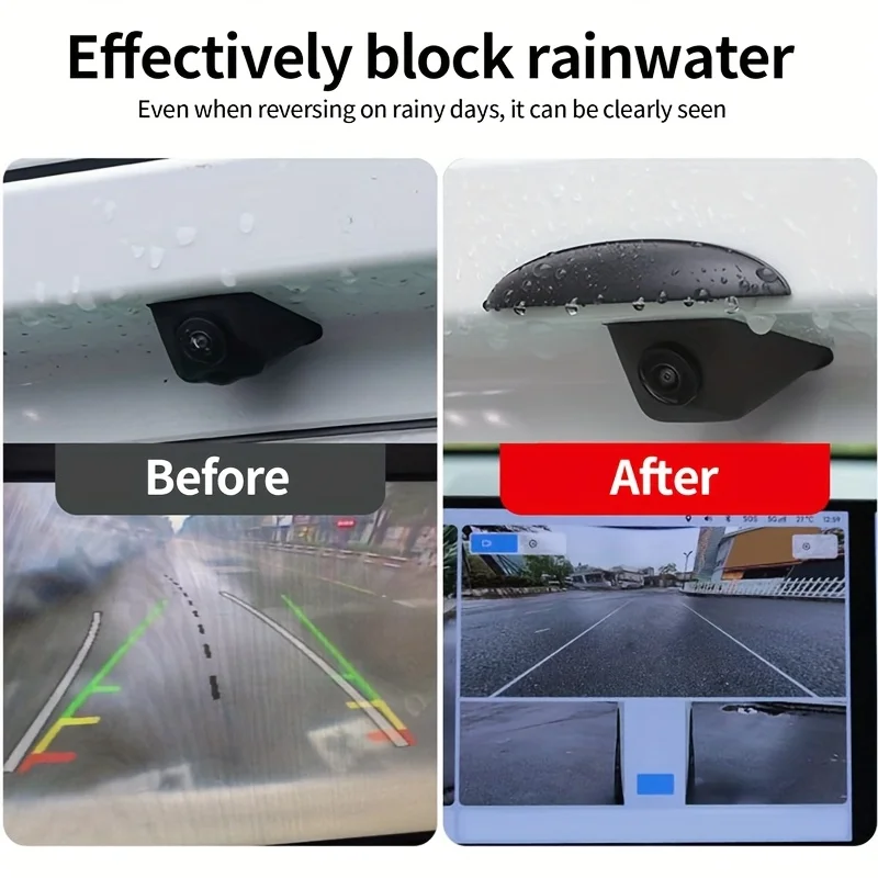 سيارة عكس الكاميرا سيليكون المطر الظل غطاء السيارات كاميرا خلفية المطر درع غطاء سيارة كاميرا الرؤية الخلفية المطر الثقيلة ABS درع
