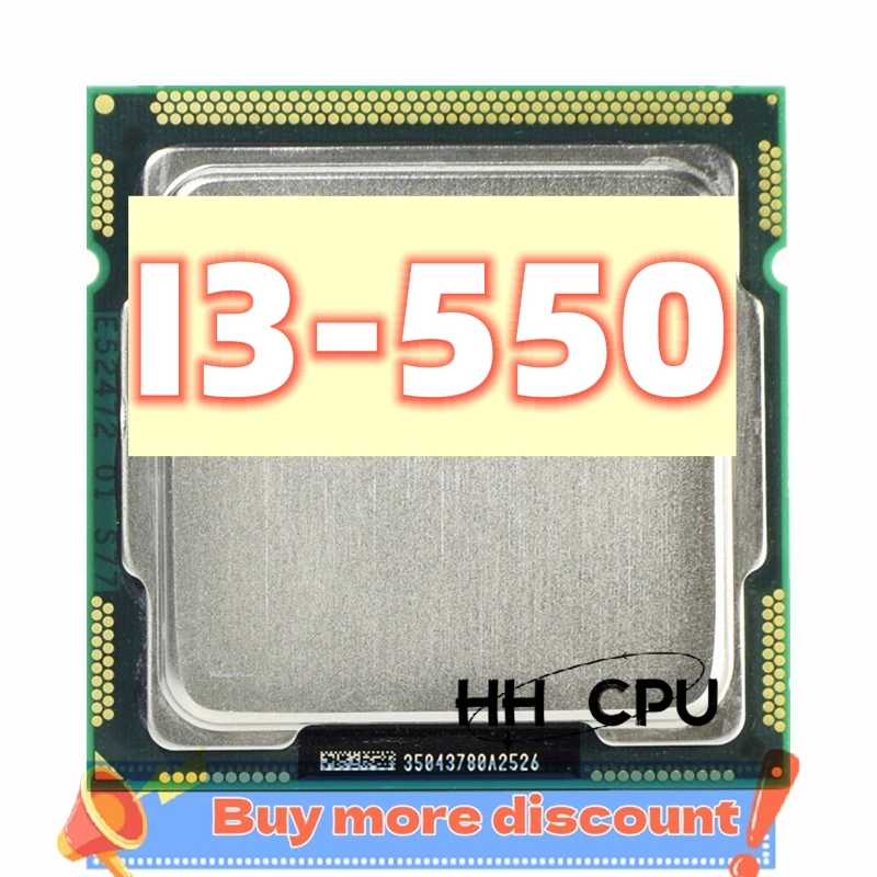 core i3-550 i3 550 Processor 3.2GHz 4MB Cache LGA1156 Desktop CPU