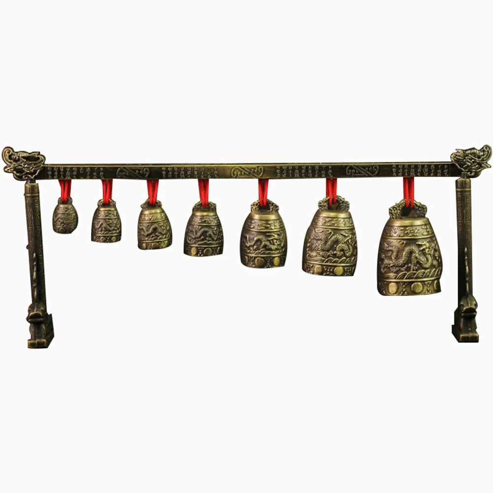 Mindfulness Practices 410*170*50mm Chinese Bronze Gong Artistic Gong Set For Relaxation Cymbal Decorated Bell Set