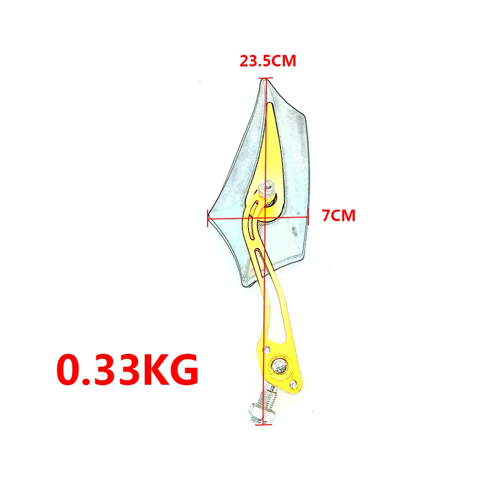 Motorcycle Side Mirror Aluminum Rearview Mirror Convex Side Mirrors Motorcycle Accessories and Parts