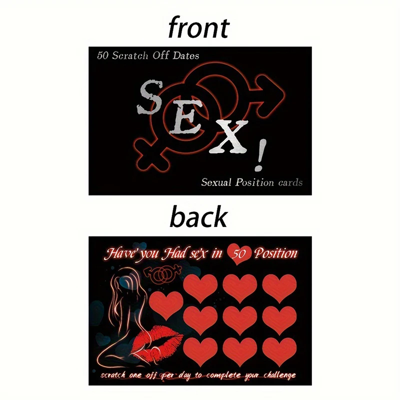 5 pezzi Naughty Scratch Card da fare tra coppie coppie giochi camera da letto gratta e vinci Poster date Scratch Off List