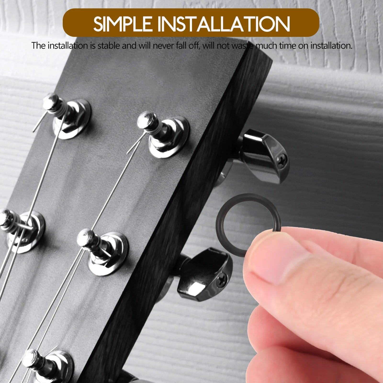 

100pcs Pickup Knob Rubber O-Rings 12Mm Sealing Gaskets Anti-Slip Durable Replacement Parts For Electric Guitar Instrument