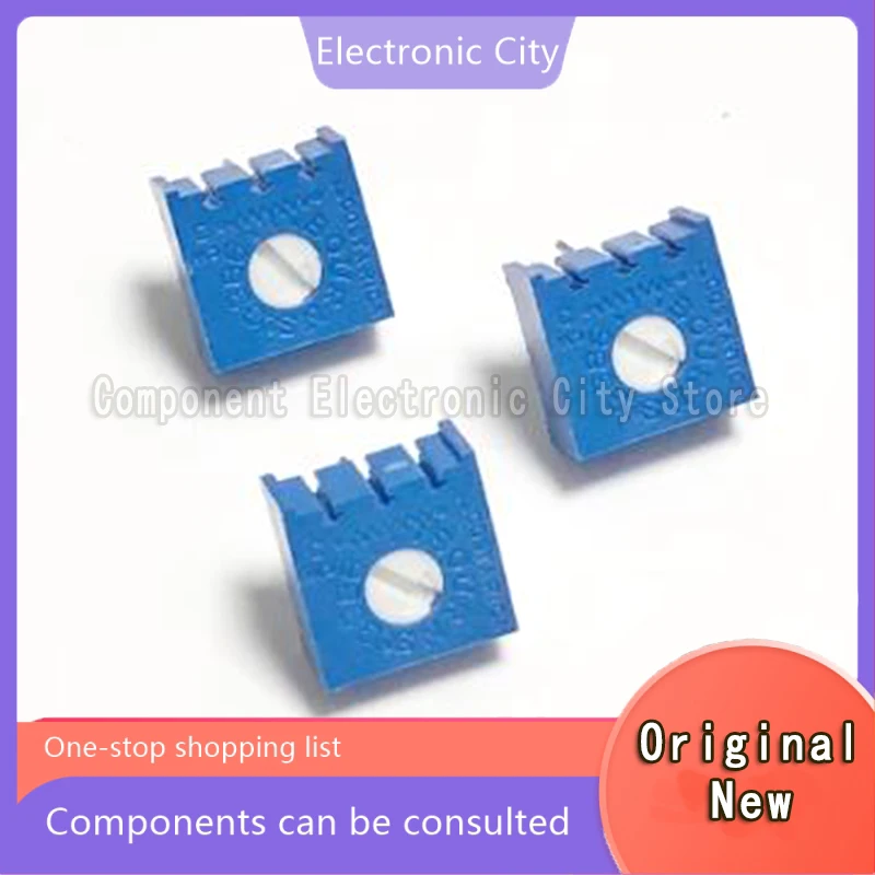 

100 Stks/partij 3386P-1-103LF 3386P-1-103 Trimpot Potentiometer 10K Met Knop