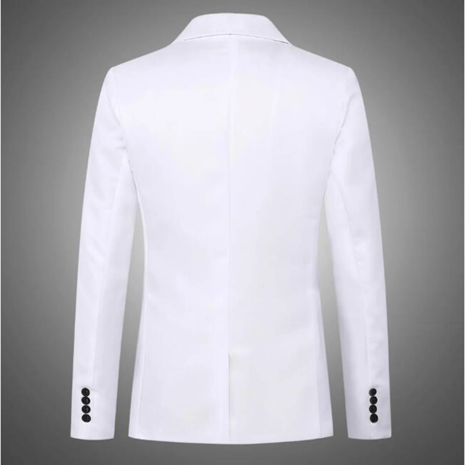 Slim Fit One Button Solid Color Tuxedo Blazers Men Business Wedding Party Homecoming Suits Coat Modern Fashion Suit Jacket