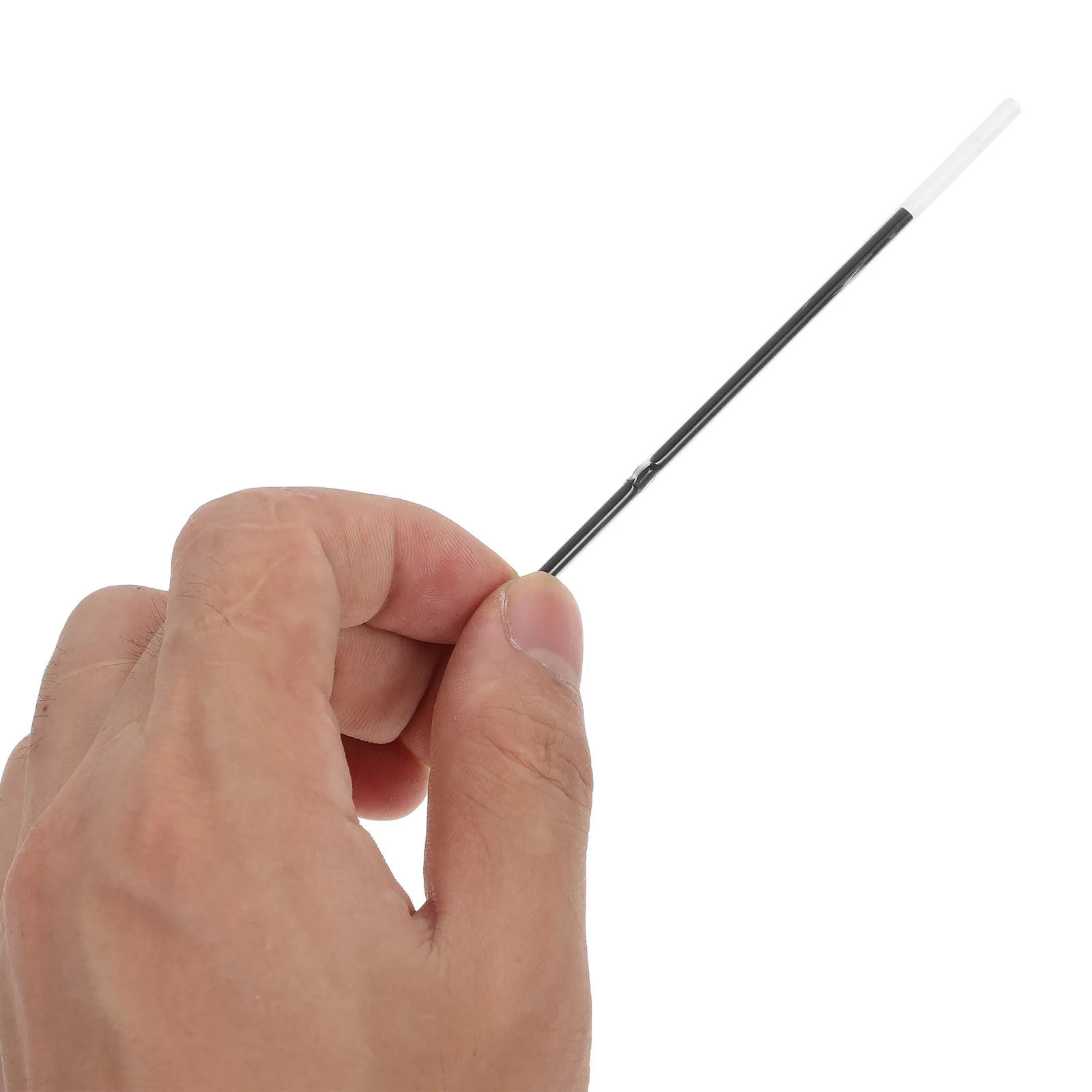 100Pcs Retractable Pen Refills Black Ink 0.7mm Medium Tip Universal Compatible Smooth Writing Supplies for Office Study