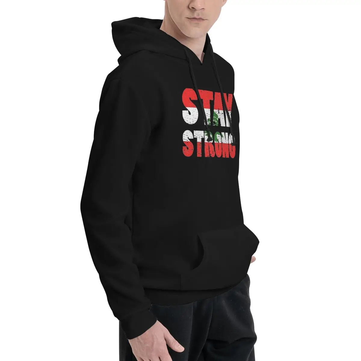 Stay Strong Lebanon Flag Hoodie Men Women Funny Cedar Tree Sweatshirts Winter Hooded Pullover