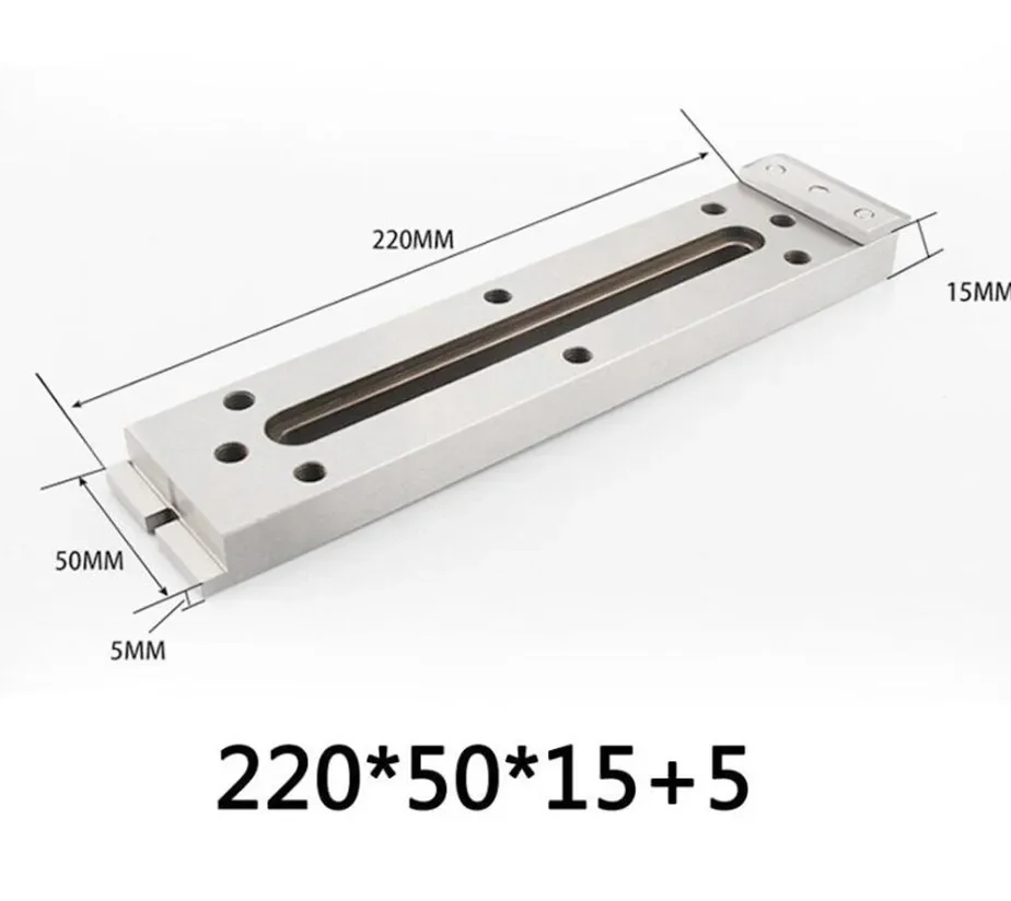 220*50*15MM Fixture Board Stainless Jig For Clamping And Leveling CNC Wire EDM Parts