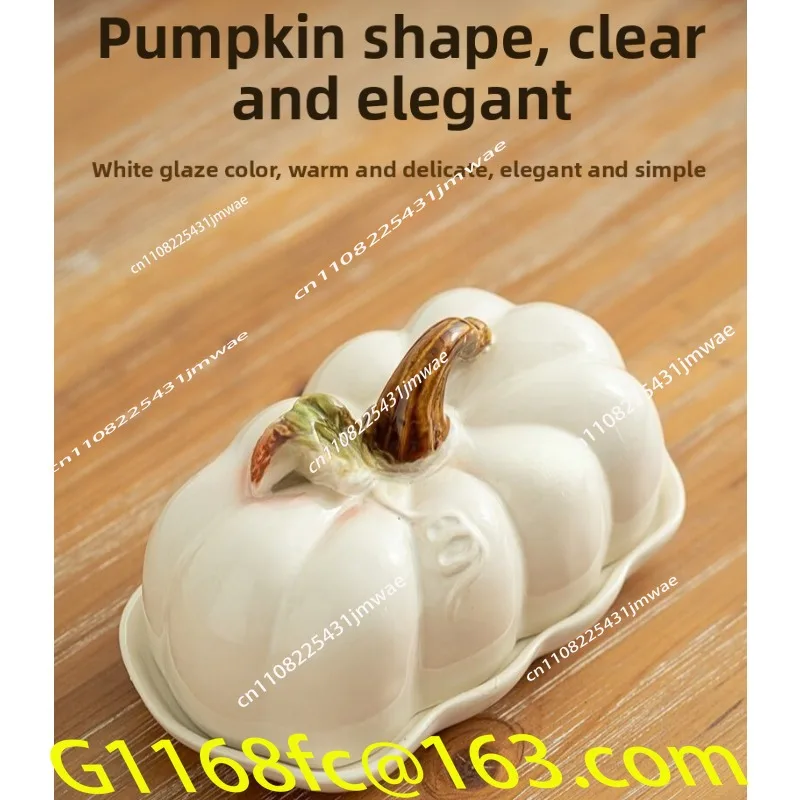 Ceramic Pumpkin Ceramic Plate Bread Cake Dried Fruit Candy Butter Steak Plate