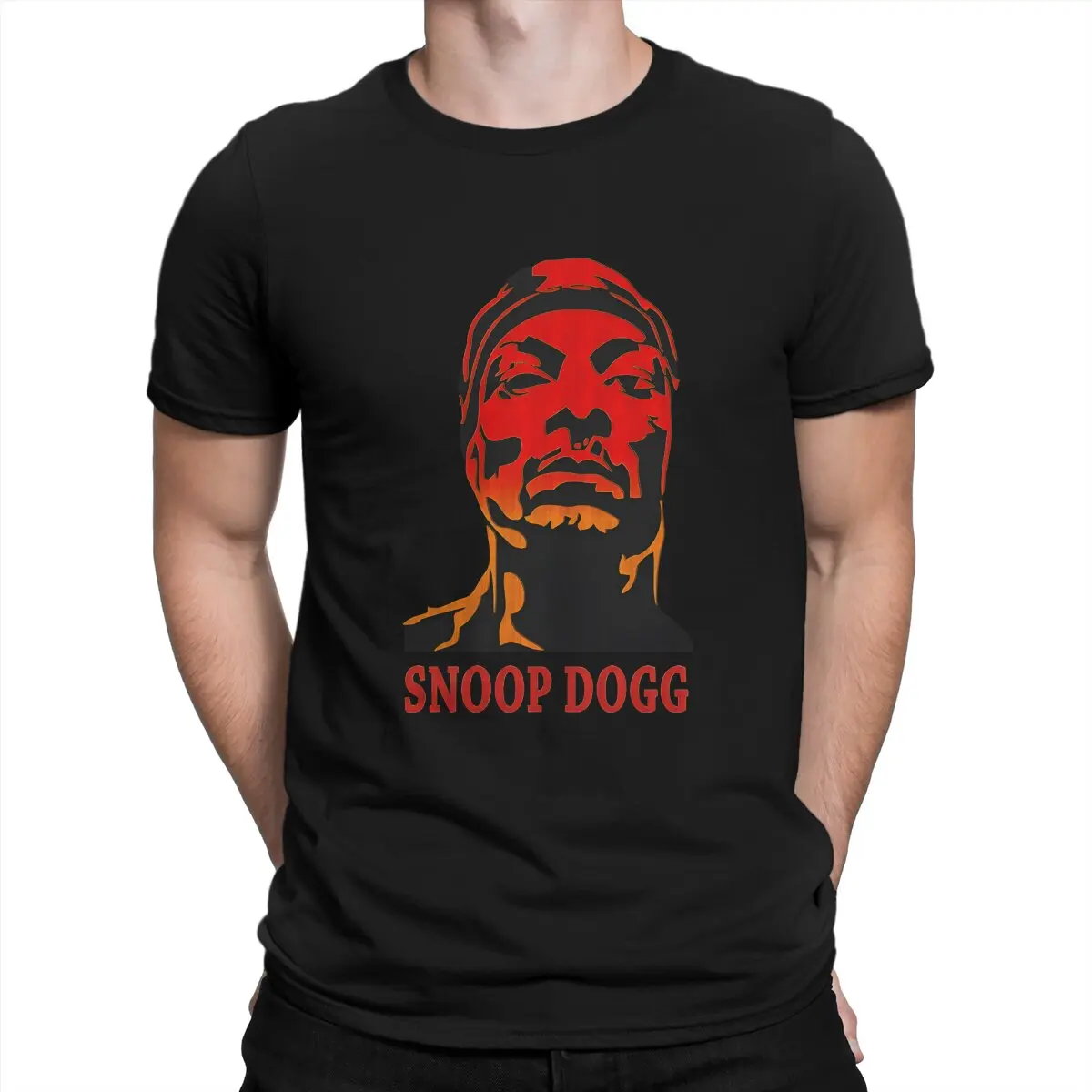 Rap Men T Shirts Snoop Dog Hipster Tees Short Sleeve Round Neck T-Shirt Pure Cotton Summer Clothes