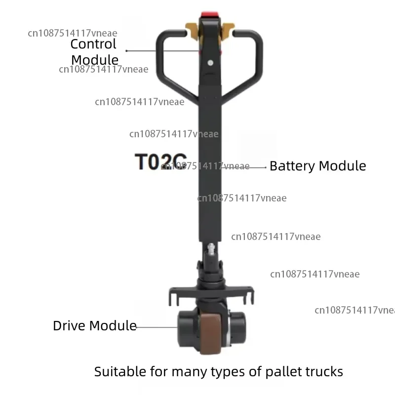 2Tons Pallet Electric Handle Conversion Kit Pallet Truck Lithium Battery Stacking Moving Tools