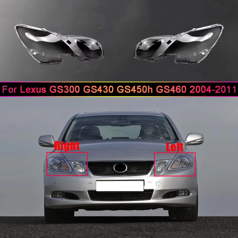 

For Lexus GS300 GS430 GS450h GS460 2004-2011 Configuration Headlight Shell Headlamp Transparent Lampshade Cover Lens Plexiglass
