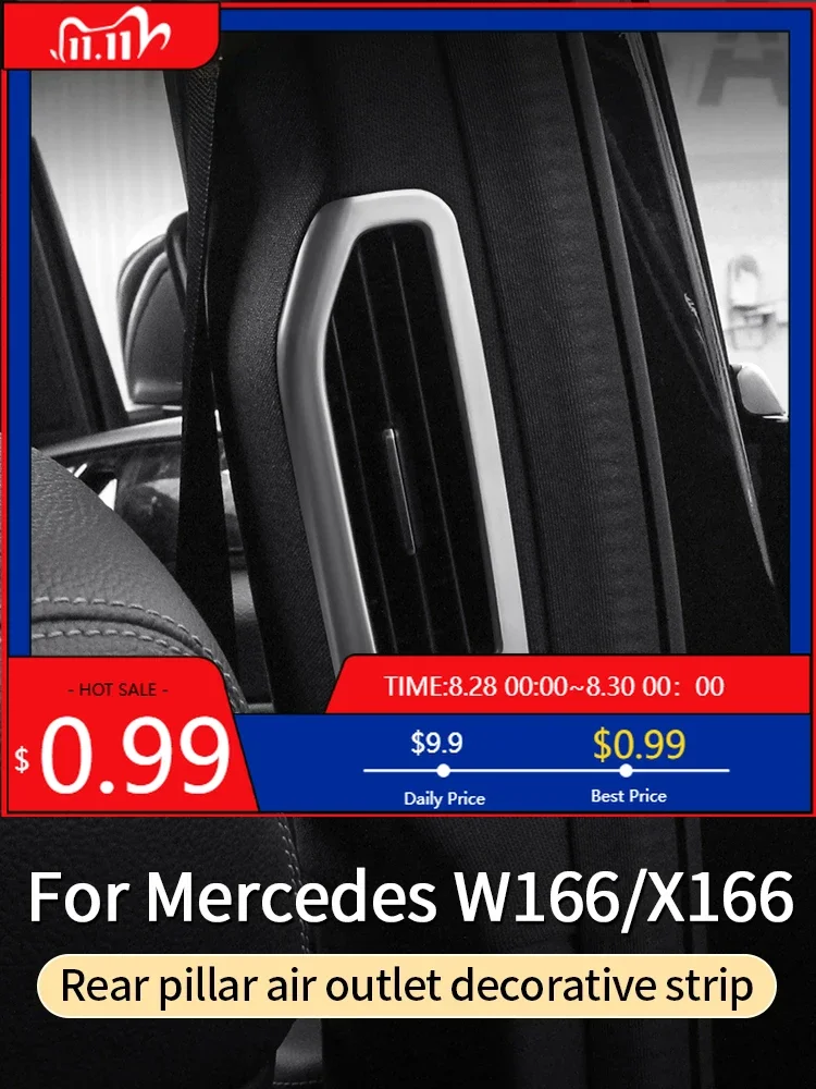 

Interior Stickers Column vent for Mercedes ML320 350 2012 GLE W166 350d GL450 x166 GLS amg interior accessories