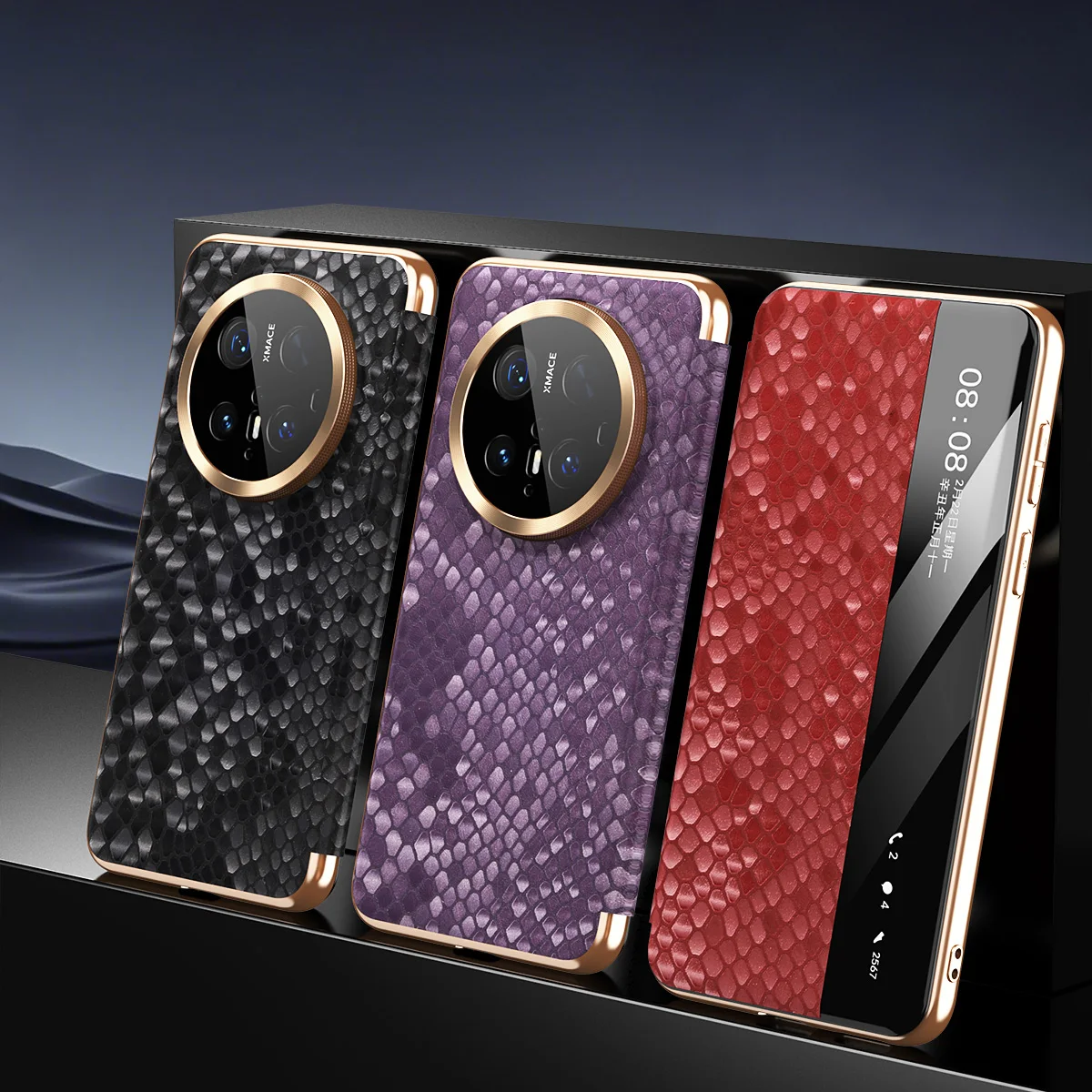 

Protective case for Huawei Mate 70/70 Pro/70 Pro with smart large window, flip-free, allows making and answering calls