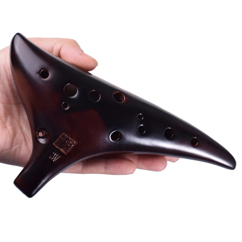 

12 Hole Ocarina Alto C Key AC Ceramics Ocarina of Time Zelda Instrument Professional Ocarinas with Bag Orff Instruments Gifts