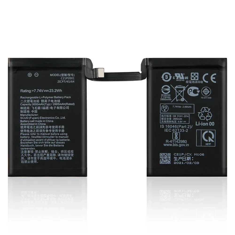 Replacement Battery C21P2101 C21P2101 For ASUS ROG5 RONG 5 Phone5 I005DA ROG7 Phone7 ROG6 Phone6 High Quality Batteries